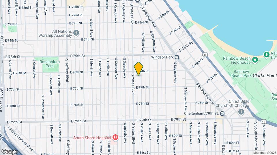 7620 S Phillips Ave Map and Location Details