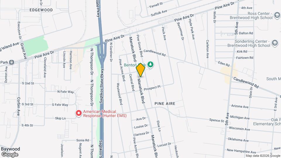 1707 Manatuck Blvd Map and Location Details