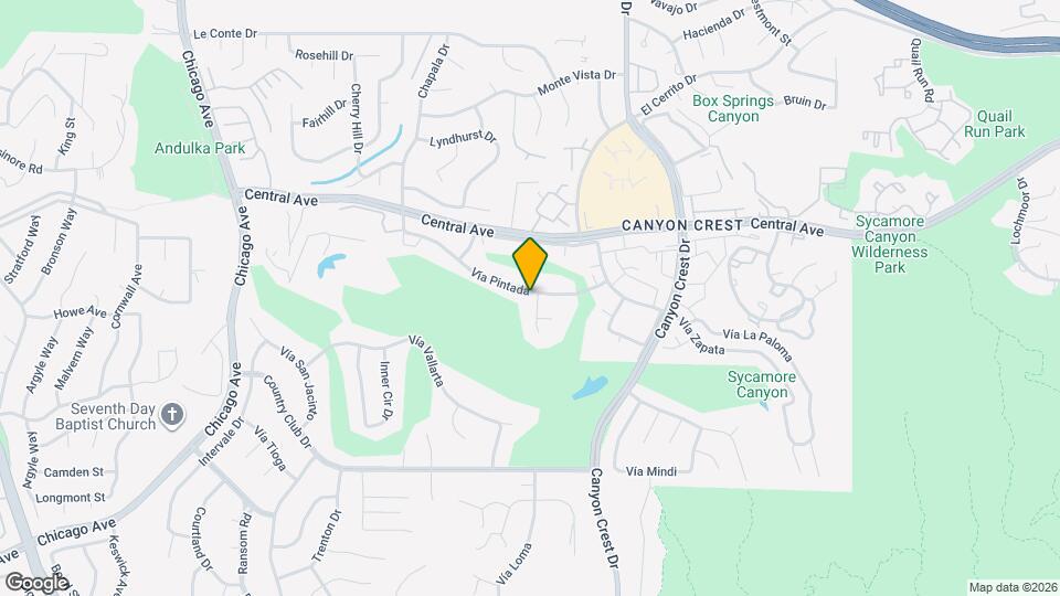 1100 Vía Pintada Map and Location Details