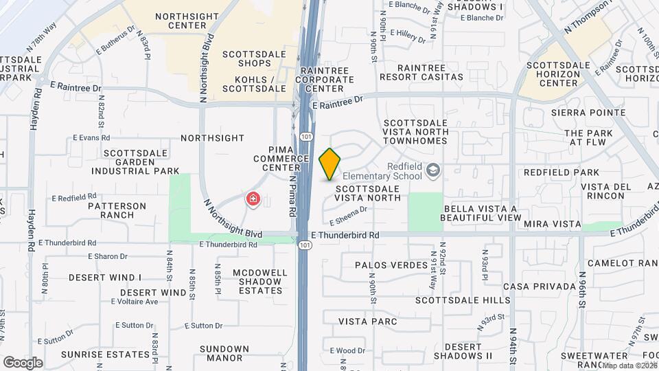 8841 E Meadow Hill Dr Map and Location Details