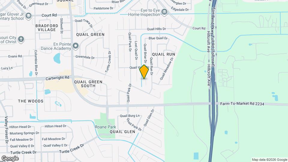 16738 Quail Briar Dr Map and Location Details