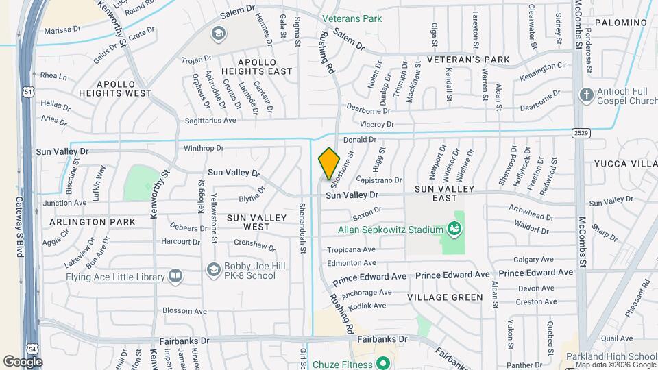 10309 Shoshone St Map and Location Details