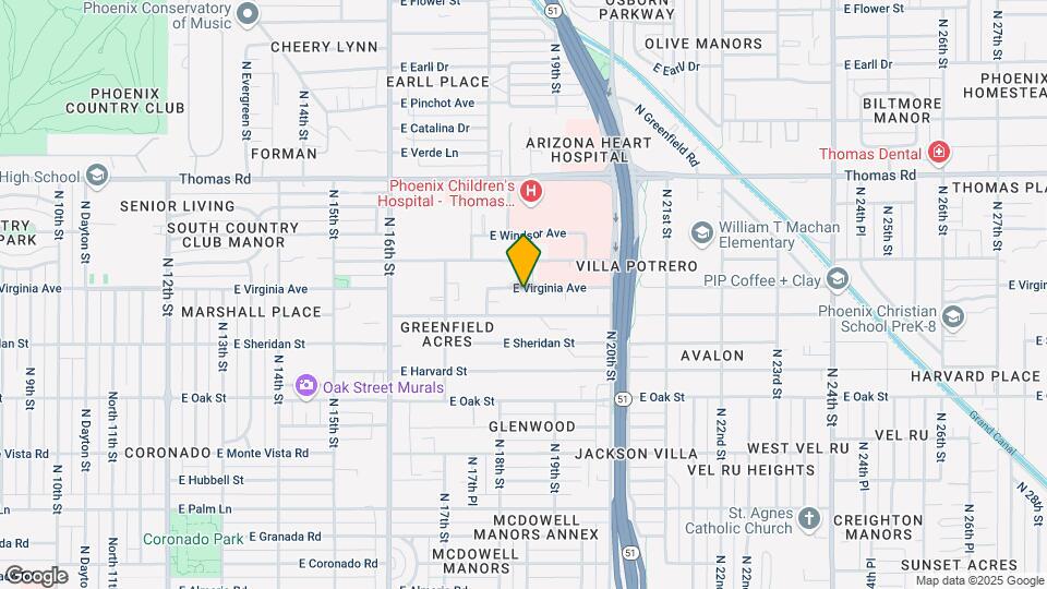 1815 E Virginia Ave Mapa y Detalles de la Ubicación