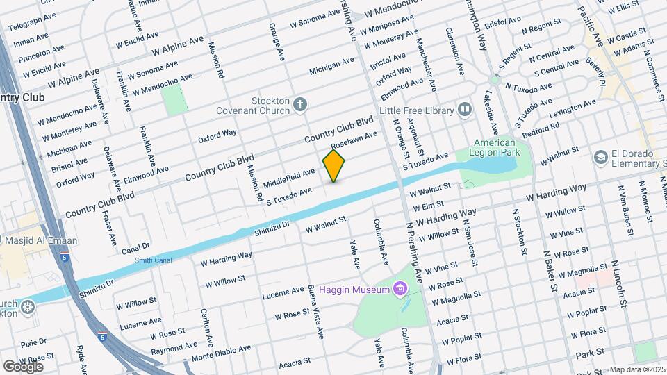 1646 S Tuxedo Ave Map and Location Details