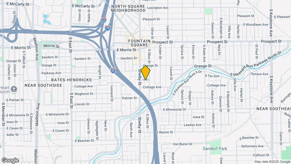 1430 S Olive St Map and Location Details