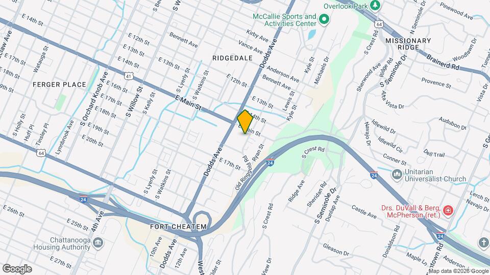 1509 Old Ringgold Rd Map and Location Details