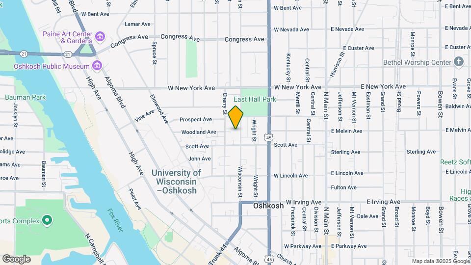923 Wisconsin St Map and Location Details