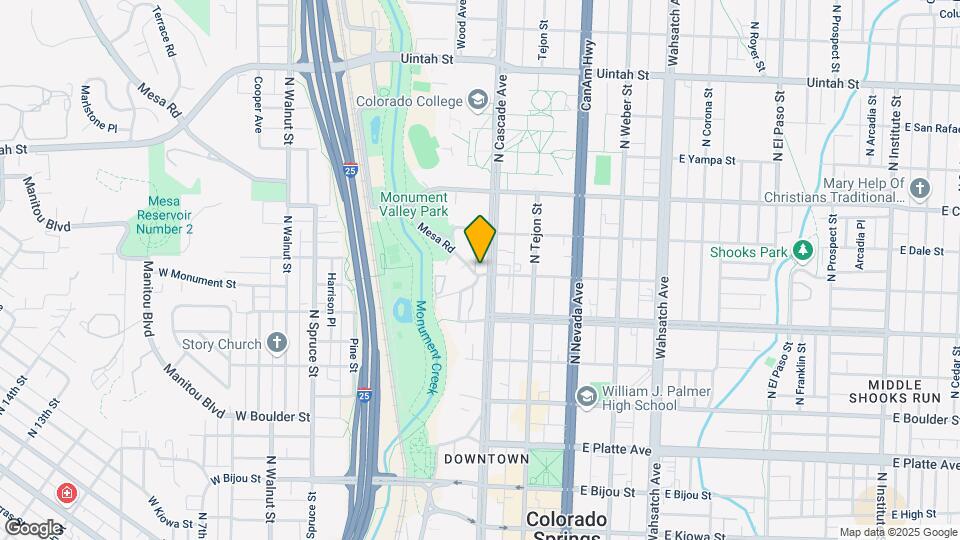 702 N Cascade Ave Map and Location Details