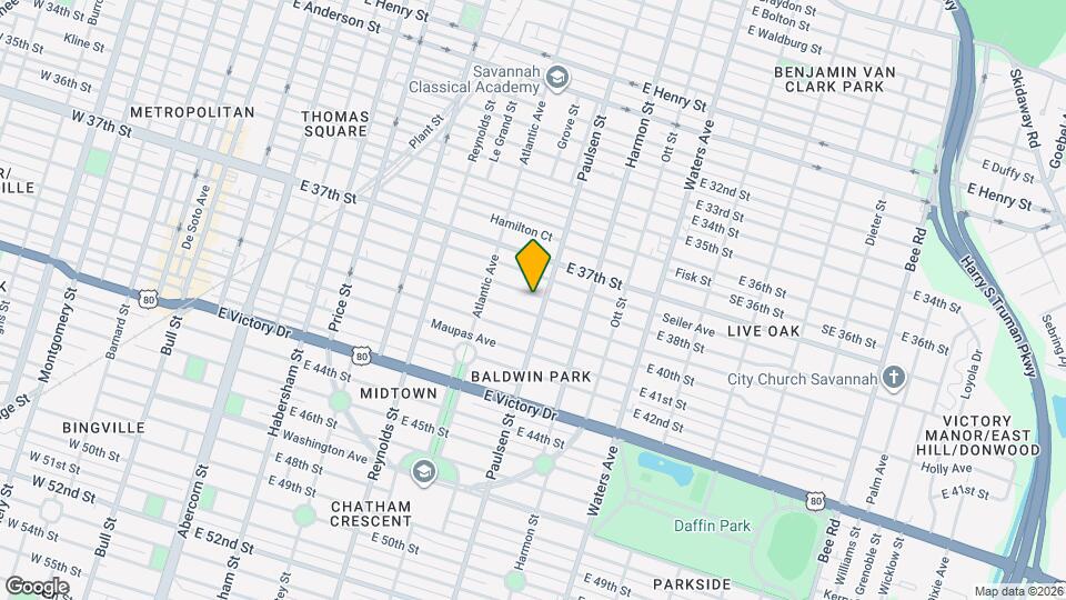 731 E 38th St Map and Location Details