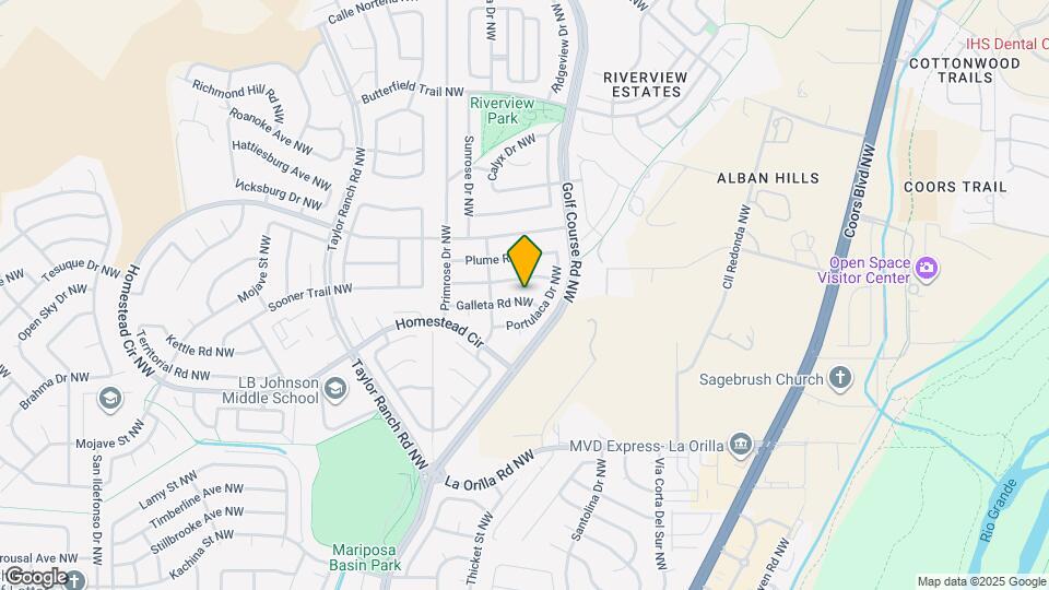 4715 Galleta Rd NW Map and Location Details