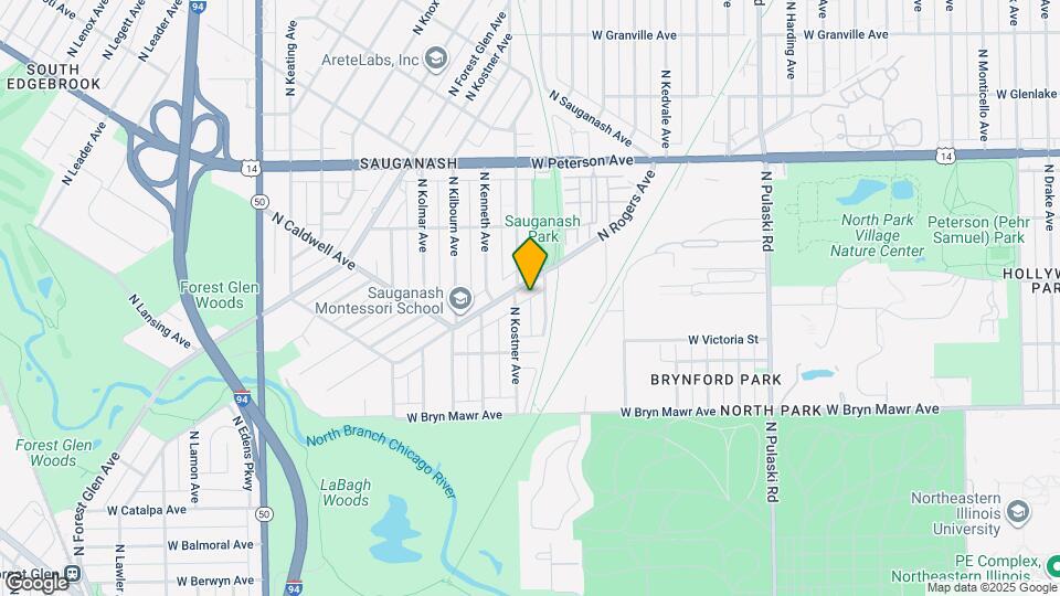 5809 N Rogers Ave Map and Location Details