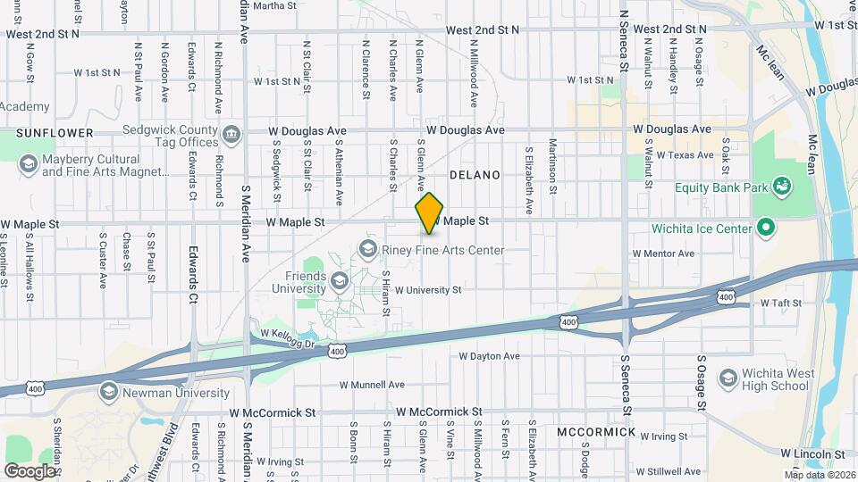 424 S Glenn St Map and Location Details