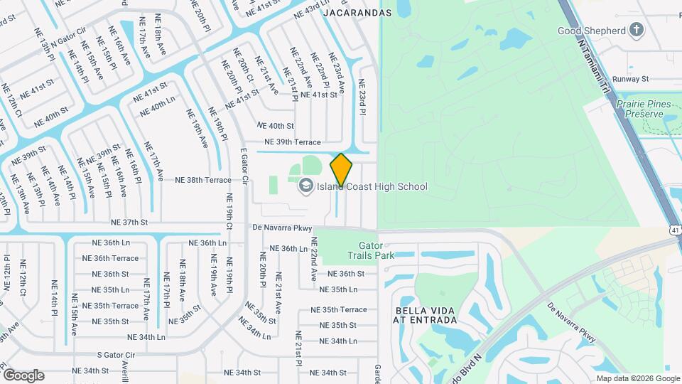 3804 NE 23rd Ave Map and Location Details