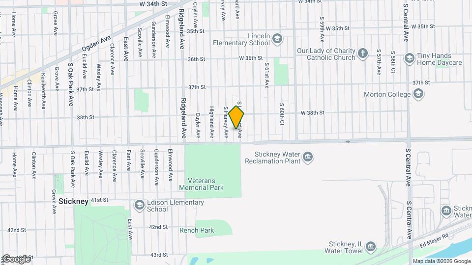 3836 S Lombard Ave Map and Location Details