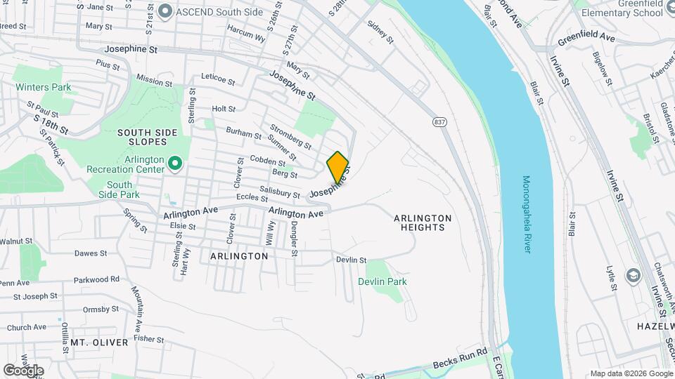 3255 Josephine St Map and Location Details