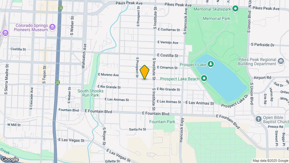 823 E Moreno Ave Map and Location Details