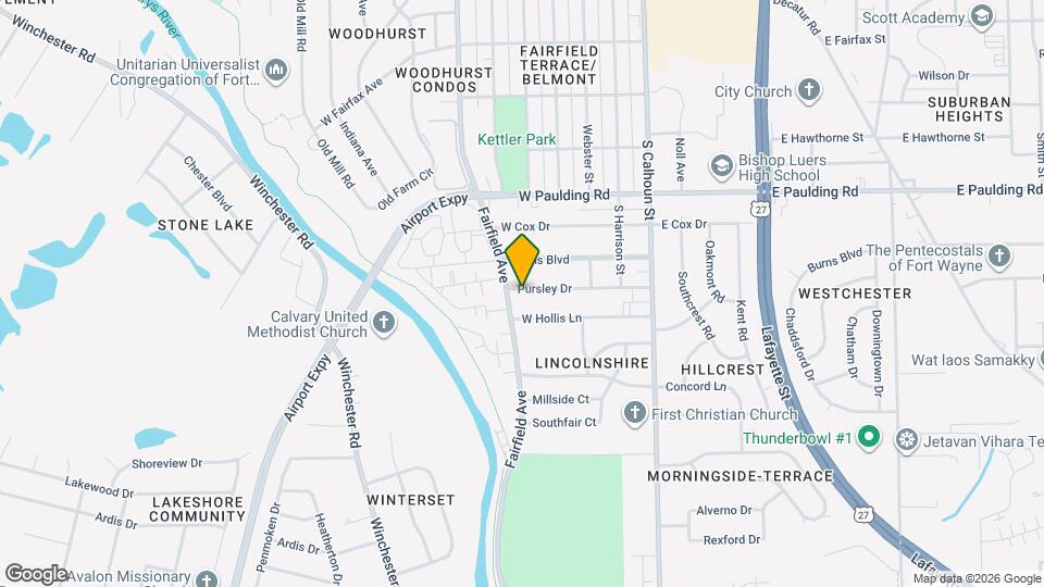 405 Pursley Dr Map and Location Details