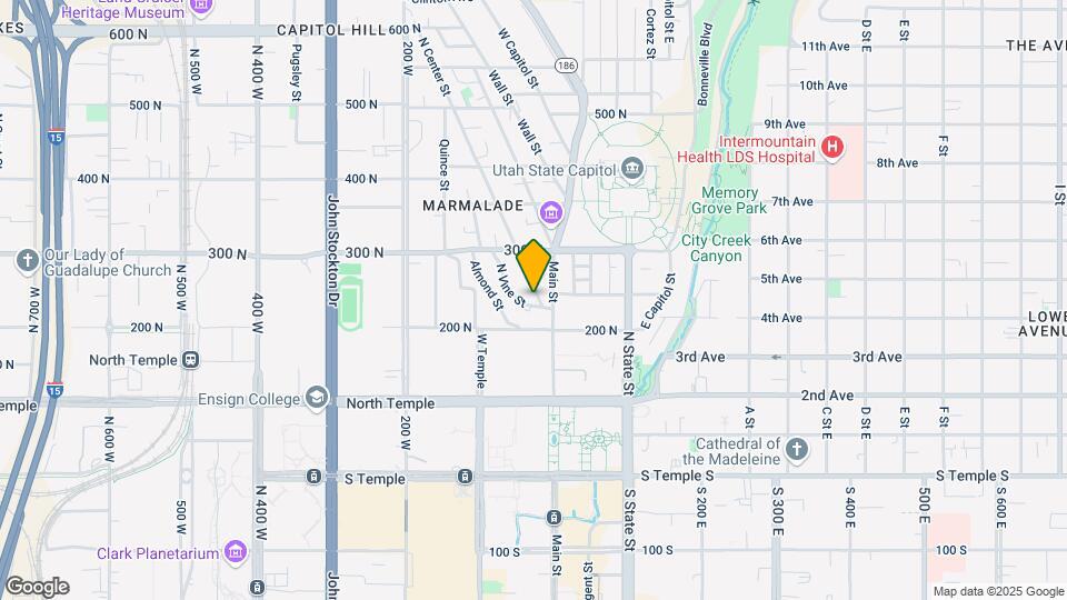 227 N Center St Map and Location Details