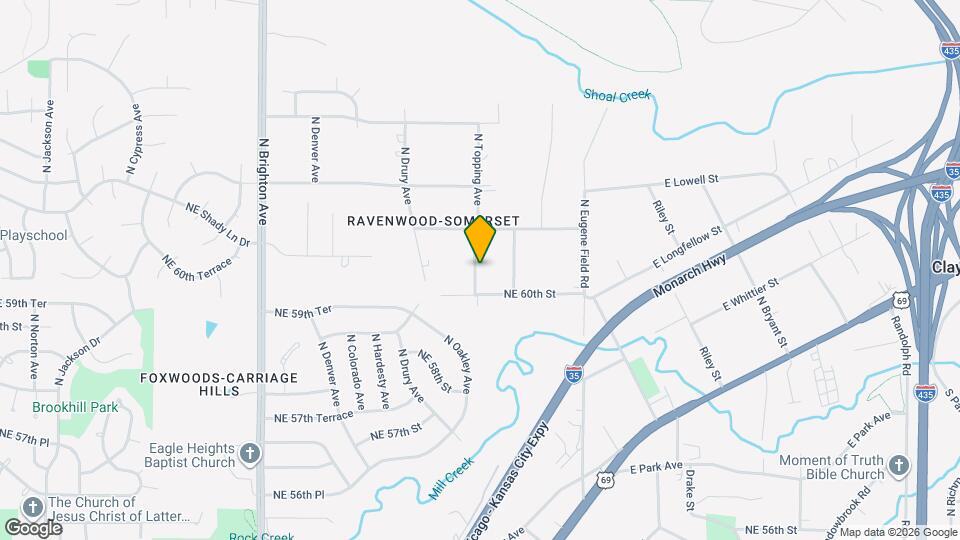 6021 N Topping Ave Map and Location Details