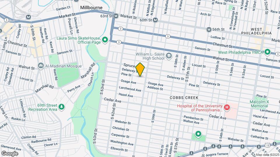 6020 Pine St Map and Location Details