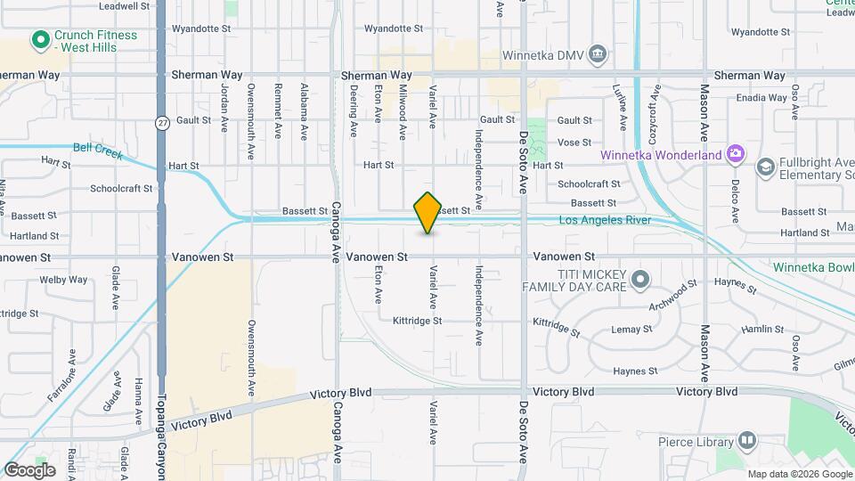 6819 Variel Ave, Unit 1 Map and Location Details