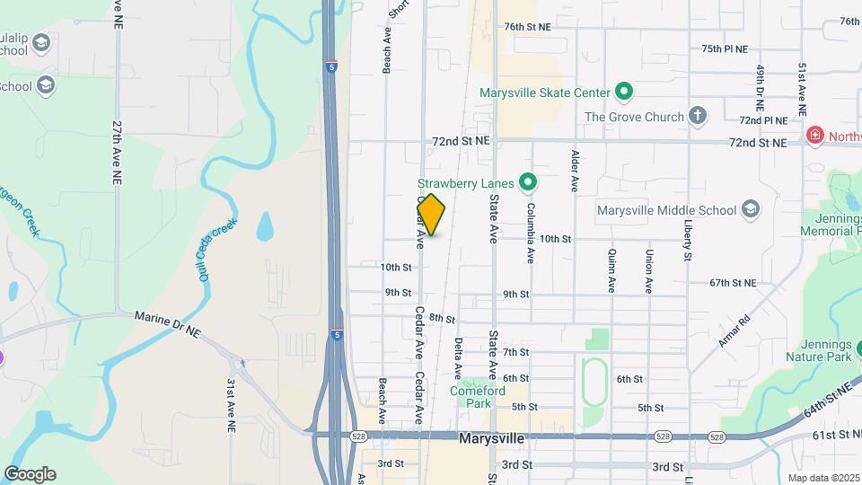 1022 Cedar Ave Map and Location Details