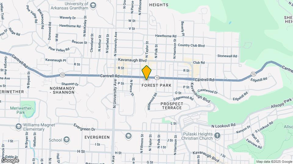 1704 N Taylor St Map and Location Details
