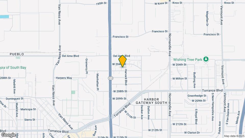 1611 W 205th St Map and Location Details