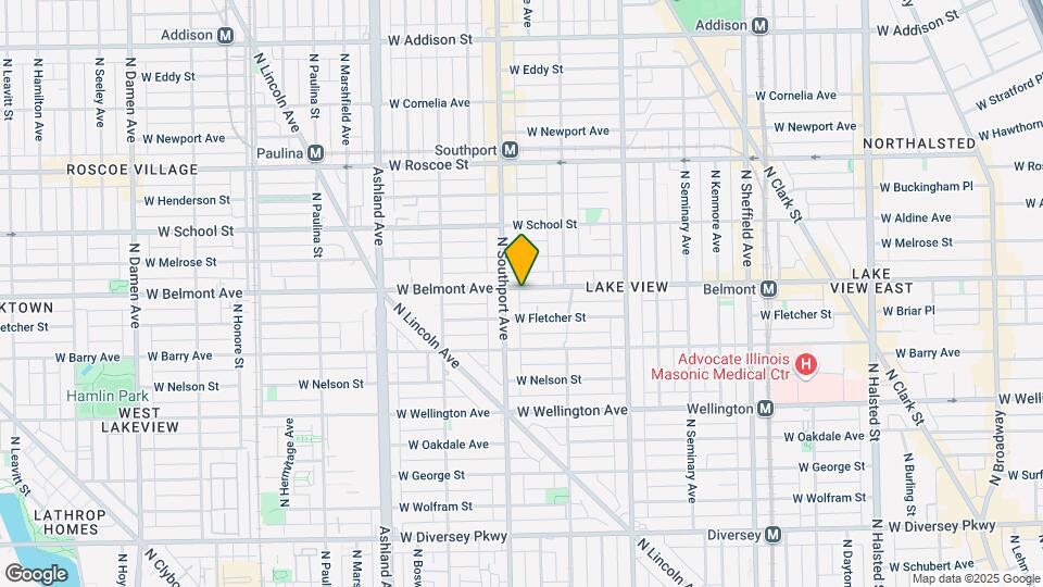 1349 W Belmont Ave Map and Location Details