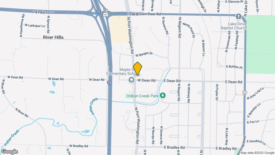 8400 N Port Washington Rd Map and Location Details