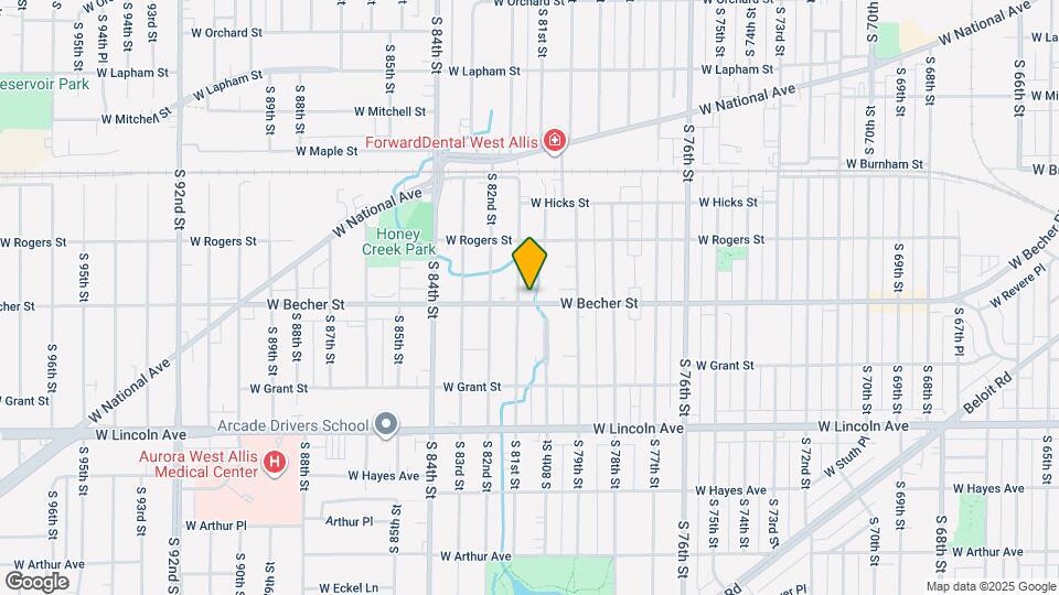 8020 W Becher St Map and Location Details