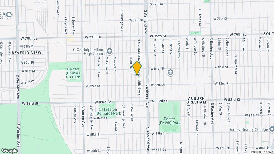 8128 S Marshfield Ave, Unit Second floor Mapa y Detalles de la Ubicación