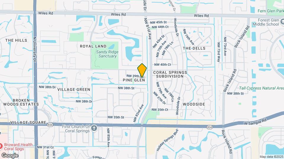 3850 NW 81st Terrace Map and Location Details