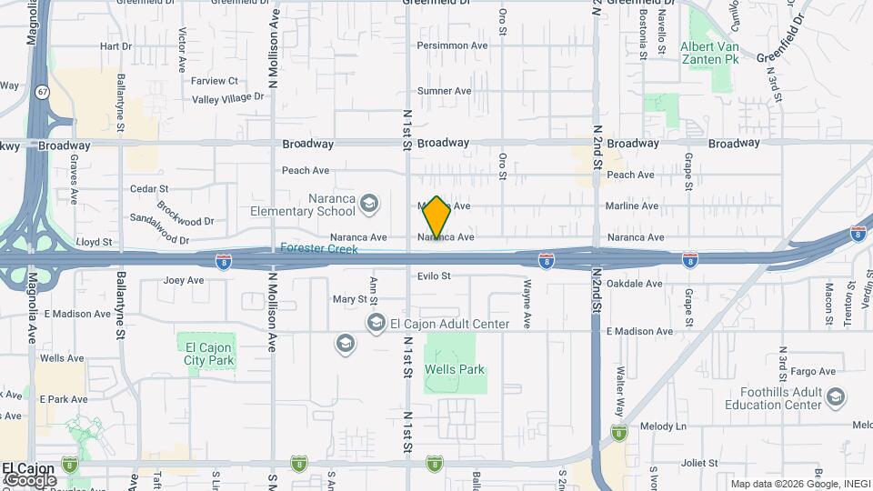 1137 Naranca Ave Map and Location Details