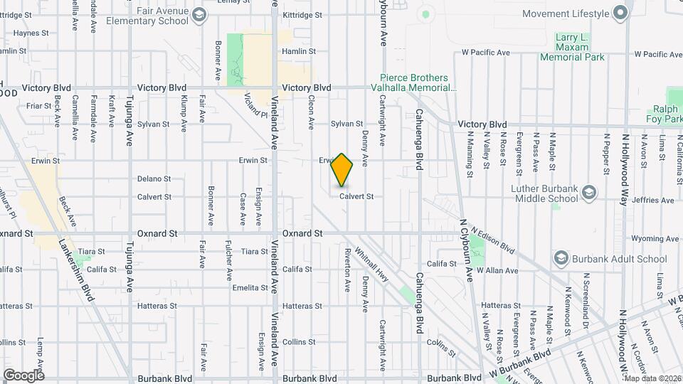 6109 Riverton Ave Map and Location Details