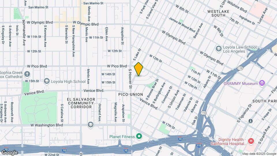 1356 S Westlake Ave Mapa y Detalles de la Ubicación