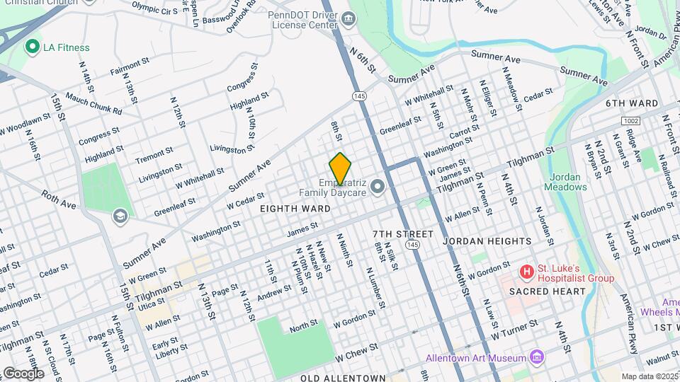 760 N Lumber St Map and Location Details