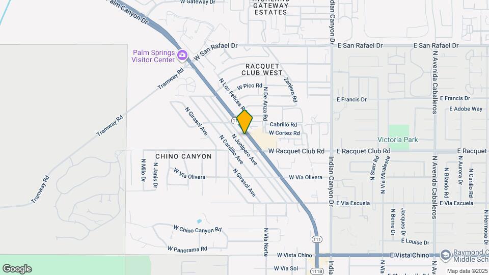 2583 N Palm Canyon Dr Map and Location Details