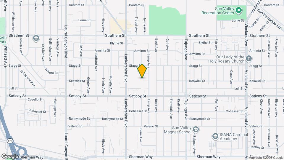 11625 Keswick St Map and Location Details