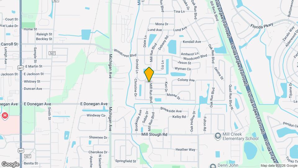 2550 Mill Run Blvd Mapa y Detalles de la Ubicación