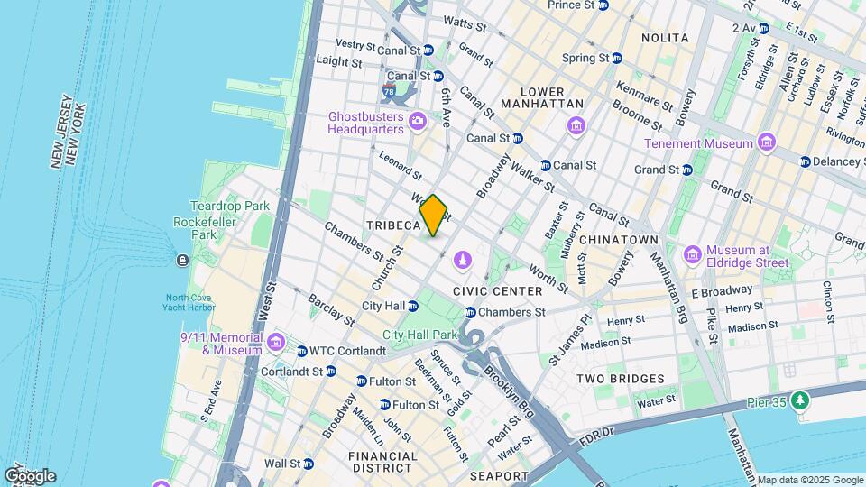 105 Duane St Mapa y Detalles de la Ubicación