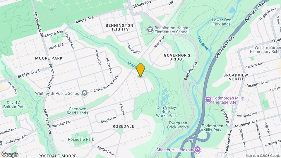 42 Astley Ave Map and Location Details