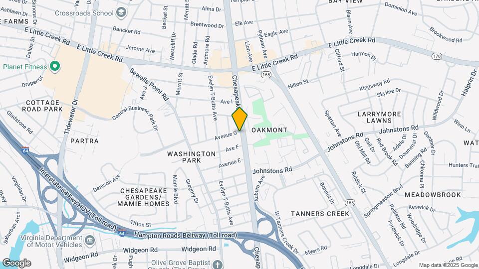 1047 Avenue G Map and Location Details