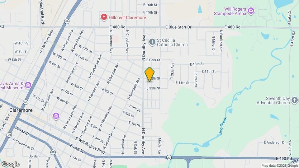 907 N Osage Ave Mapa y Detalles de la Ubicación