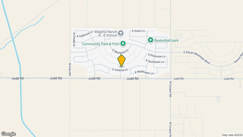 11005 E Verbina Ln Map and Location Details