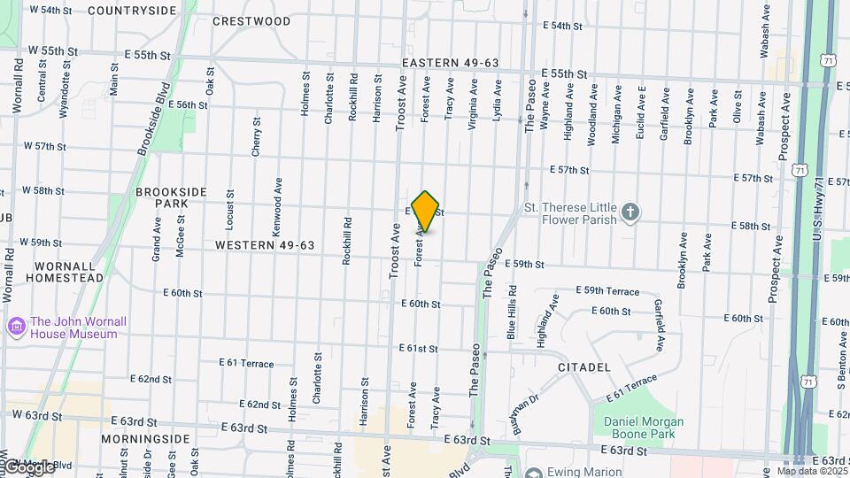 5827 Forest Avenue Map and Location Details