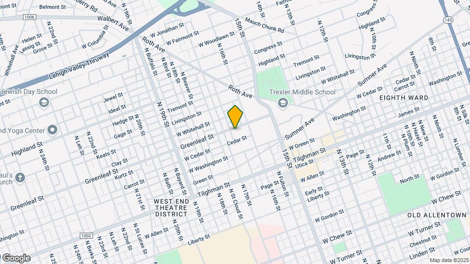 1632 Greenleaf St Map and Location Details