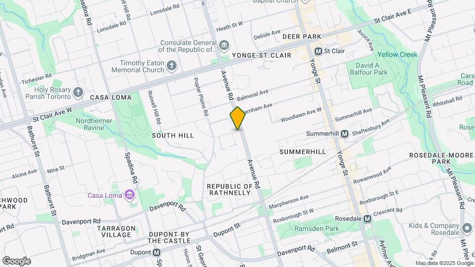 398 Avenue Rd Map and Location Details