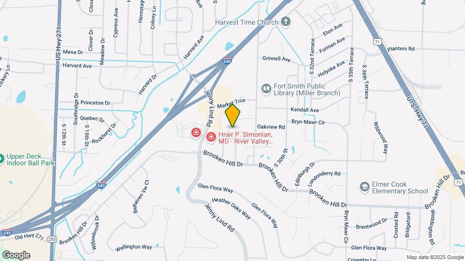 2711 Oakview Rd Map and Location Details
