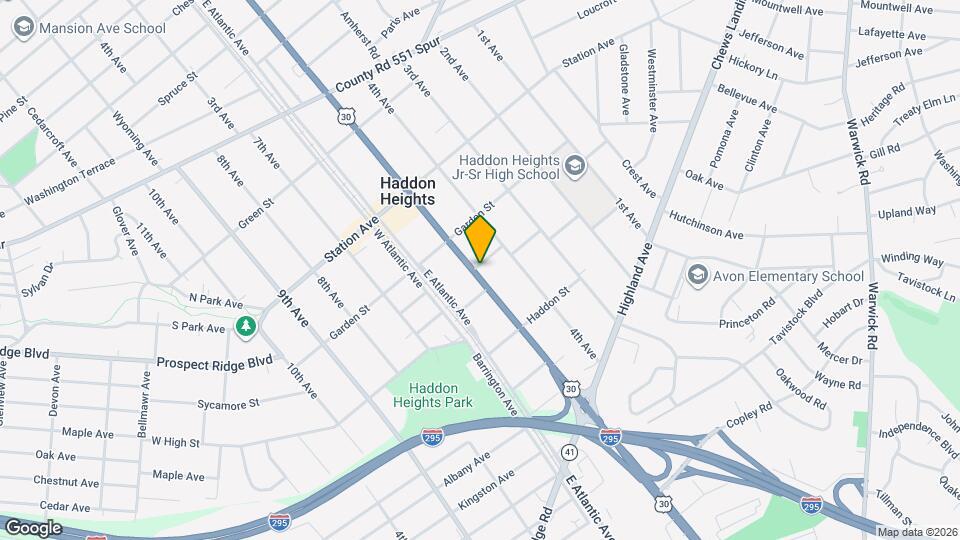 Haddon Knolls Apartments Map and Location Details
